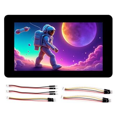 Waveshare ESP32-S3 Carte de développement à écran tactile 7", ESP32-S3 avec écran tactile 7" LCD 800 × 480 5 points Écran tactile 65 K RVB, prend en charge Wi-Fi 2,4 GHz et Bluetooth 5, 8 Mo de PSRAM et 8 Mo de Waveshare ESP32-S3 Carte de développement à écran tactile 7", ESP32-S3 avec écran tactile 7" LCD 800 × 480 5 points Écran tactile 65 K RVB, prend en charge Wi-Fi 2,4 GHz et Bluetooth 5, 8 Mo de PSRAM et 8 Mo de
