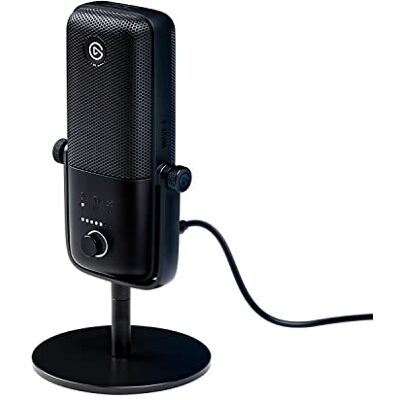 Elgato Wave:3 – Micro à condensateur USB Qualité studio, streaming, podcasts, gaming, télétravail, logiciel de mixage gratuit, anti-distorsion, Mac/PC Elgato Wave:3 – Micro à condensateur USB Qualité studio, streaming, podcasts, gaming, télétravail, logiciel de mixage gratuit, anti-distorsion, Mac/PC