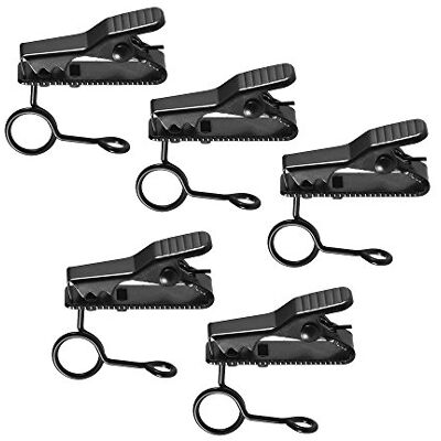 Andoer EY-J03 Lot de 5 pinces à cravate pour microphone 6 mm Andoer EY-J03 Lot de 5 pinces à cravate pour microphone 6 mm