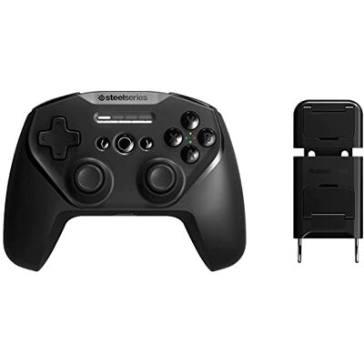 SteelSeries Stratus+ Manette de jeu Bluetooth pour Android et Windows 90 heures d’autonomie de la batterie Gâchettes à effet Hall Sticks ALPS SteelSeries Stratus+ Manette de jeu Bluetooth pour Android et Windows 90 heures d’autonomie de la batterie Gâchettes à effet Hall Sticks ALPS