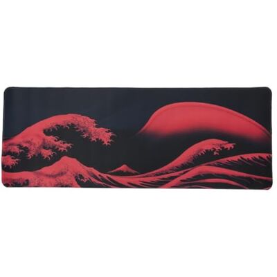 lachineuse Tapis de souris XXL La grande vague rouge Décor japonais 800 x 300 x 3 mm Antidérapant et imperméable Décoration de bureau Idée cadeau Japon Asie lachineuse Tapis de souris XXL La grande vague rouge Décor japonais 800 x 300 x 3 mm Antidérapant et imperméable Décoration de bureau Idée cadeau Japon Asie