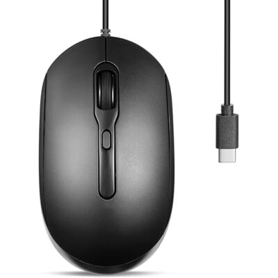 Perixx PERIMICE-222CB2 Souris filaire USB-C Câble USB-C fiable de 60 cm pour ordinateur portable ou tablette Clic silencieux Noir Perixx PERIMICE-222CB2 Souris filaire USB-C Câble USB-C fiable de 60 cm pour ordinateur portable ou tablette Clic silencieux Noir