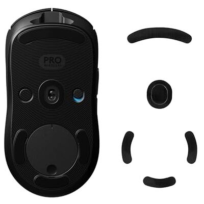 kwmobile Patin pour souris compatible avec Logitech G Pro Wireless Gaming Pied de souris de remplacement autoadhésif en caoutchouc souple noir kwmobile Patin pour souris compatible avec Logitech G Pro Wireless Gaming Pied de souris de remplacement autoadhésif en caoutchouc souple noir