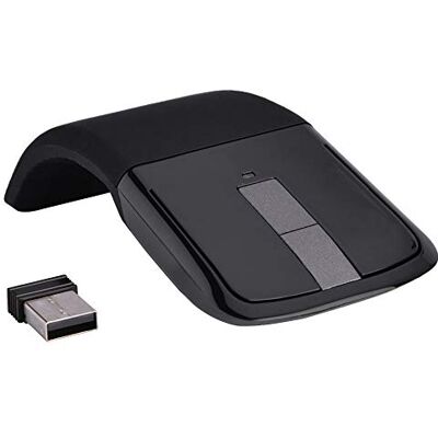 Bewinner Souris Tactile Pliable sans Fil, Souris de Jeu Pliantes Photoélectriques Ergonomiques 1000DPI avec Récepteur USB pour PC/Notebook/Smart TV(Noir) Bewinner Souris Tactile Pliable sans Fil, Souris de Jeu Pliantes Photoélectriques Ergonomiques 1000DPI avec Récepteur USB pour PC/Notebook/Smart TV(Noir)