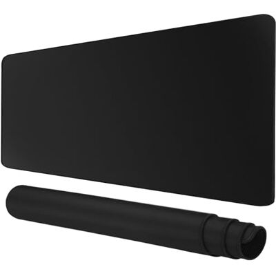 Rcege Grand tapis de souris pour bureau – Tapis de souris de jeu avec base antidérapante bords cousus, tapis de bureau pour clavier et souris Rcege Grand tapis de souris pour bureau – Tapis de souris de jeu avec base antidérapante bords cousus, tapis de bureau pour clavier et souris