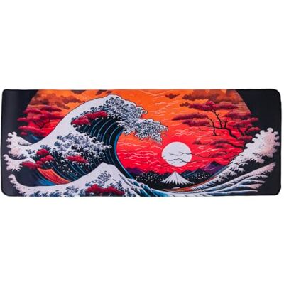 lachineuse Tapis DE Souris XXL La Grande Vague 800 X 300 X 3 mm Déco Japonaise Antidérapant et Résistant à l'eau Déco Bureau Idée Cadeau Japon Asie lachineuse Tapis DE Souris XXL La Grande Vague 800 X 300 X 3 mm Déco Japonaise Antidérapant et Résistant à l'eau Déco Bureau Idée Cadeau Japon Asie