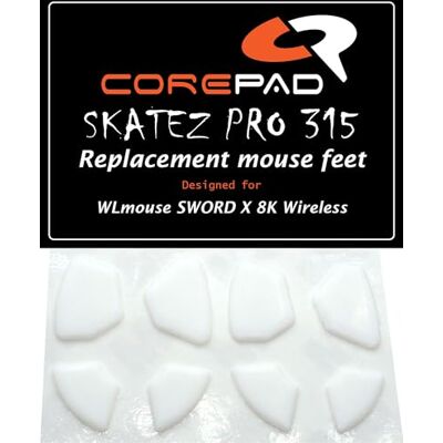 Corepad Skatez PRO 315 Pieds de souris de rechange compatibles avec WLmouse Sword X 8K Wireless Corepad Skatez PRO 315 Pieds de souris de rechange compatibles avec WLmouse Sword X 8K Wireless