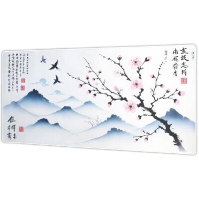 THE G-LAB PAD SAKURA Tapis de souris XXL 900x400 Tapis de Souris Gamer Avec Bords Cousus, Surface Polyester Type Control, Base Antidérapante – Accessoire Bureau et Gaming (Sakura Printemps) THE G-LAB PAD SAKURA Tapis de souris XXL 900x400 Tapis de Souris Gamer Avec Bords Cousus, Surface Polyester Type Control, Base Antidérapante – Accessoire Bureau et Gaming (Sakura Printemps)