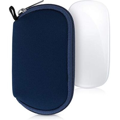 kwmobile Housse de protection compatible avec souris Apple Magic Mouse 1/2 Sacoche pour souris sans fil en néoprène bleu foncé kwmobile Housse de protection compatible avec souris Apple Magic Mouse 1/2 Sacoche pour souris sans fil en néoprène bleu foncé