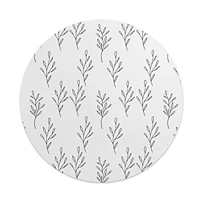 Alfani Questo Casa, Tapis de Souris Rond imprimé numérique avec Fond antidérapant pour Bureau et Maison Diamètre 22 cm Alfani Questo Casa, Tapis de Souris Rond imprimé numérique avec Fond antidérapant pour Bureau et Maison Diamètre 22 cm