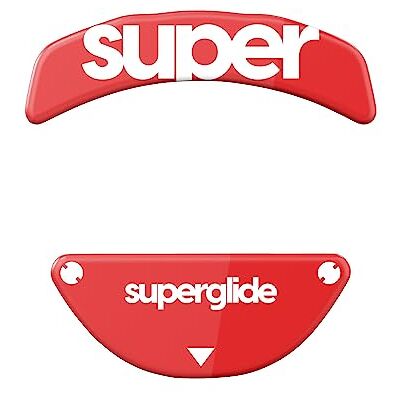 Pulsar Gaming Gears Superglide2 Patins de souris avec surface texturée à vitesse contrôlable en verre ultra résistant et semelle lisse et durable pour Razer Orochi V2 Rouge Pulsar Gaming Gears Superglide2 Patins de souris avec surface texturée à vitesse contrôlable en verre ultra résistant et semelle lisse et durable pour Razer Orochi V2 Rouge