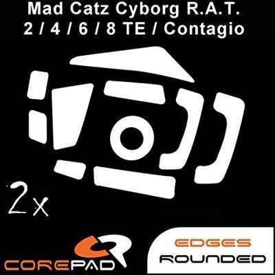 Corepad Skatez PRO 148 Mad Catz Cyborg R.A.T. Rat 2/4 / 6/8 TE/Contagio Replacement Mouse Feet Corepad Skatez PRO 148 Mad Catz Cyborg R.A.T. Rat 2/4 / 6/8 TE/Contagio Replacement Mouse Feet