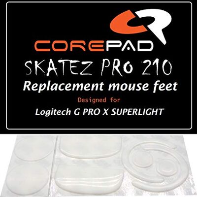 Corepad Wi-Fi Skatez Pro 210 Pieds de Souris de Remplacement Compatible avec Logitech G Pro X Superlight Corepad Wi-Fi Skatez Pro 210 Pieds de Souris de Remplacement Compatible avec Logitech G Pro X Superlight