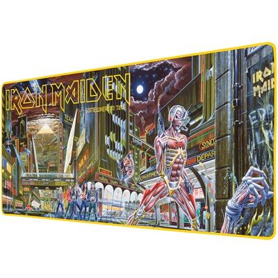 SUBSONIC Iron Maiden XXL Mauspad 90 x 40 cm – Schreibtischunterlage mit Anti-Rutsch-Unterlage, Gaming-Mauspad – Offiziell lizenziert SUBSONIC Iron Maiden XXL Mauspad 90 x 40 cm – Schreibtischunterlage mit Anti-Rutsch-Unterlage, Gaming-Mauspad – Offiziell lizenziert