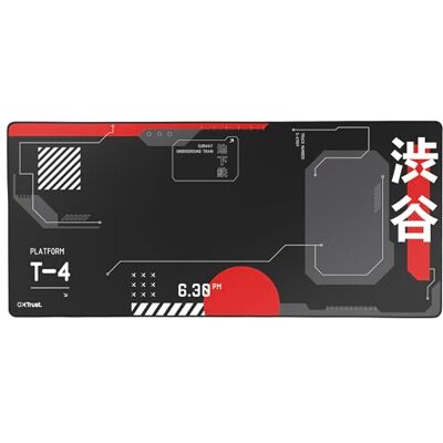 GXTrust Tapis de Souris XXL Gaming, Tapis de Bureau 900x400 mm, Japon Noir Bords Cousus, Texture de Surface Optimisée, Dessous Caoutchouté Antidérapant, Japan Tokyo Anime Manga Kyoto GXTrust Tapis de Souris XXL Gaming, Tapis de Bureau 900x400 mm, Japon Noir Bords Cousus, Texture de Surface Optimisée, Dessous Caoutchouté Antidérapant, Japan Tokyo Anime Manga Kyoto