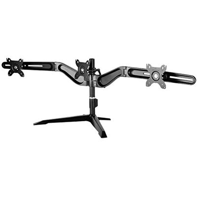 Silverstone Tek ARM31BS Support de bureau pour écran LCD avec rotation à 90 degrés jusqu'à 24 Silverstone Tek ARM31BS Support de bureau pour écran LCD avec rotation à 90 degrés jusqu'à 24