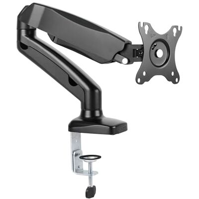 RICOO Support Écran PC 13-27" (33-69cm) TS9311 Orientable Inclinable Bras Articulé Ressort à gaz Montage Pince de Table VESA 100x100 Noir RICOO Support Écran PC 13-27" (33-69cm) TS9311 Orientable Inclinable Bras Articulé Ressort à gaz Montage Pince de Table VESA 100x100 Noir