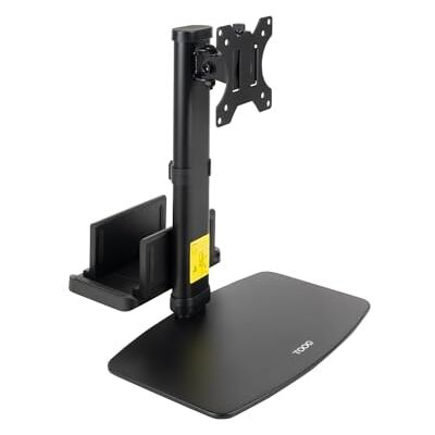 TOOQ DB1128TN-B Support de Bureau pour écrans 17"-27" avec Support intégré pour unité Centrale légère TOOQ DB1128TN-B Support de Bureau pour écrans 17"-27" avec Support intégré pour unité Centrale légère