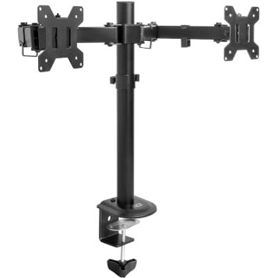 ACT AC8362 Support d'écran incurvé pour 2 écrans 32" VESA 75/100 Double écran jusqu'à 8 kg, inclinaison, pivotant et pivotant, même pour écrans incurvés, série Essentials ACT AC8362 Support d'écran incurvé pour 2 écrans 32" VESA 75/100 Double écran jusqu'à 8 kg, inclinaison, pivotant et pivotant, même pour écrans incurvés, série Essentials