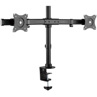 RICOO Support PC 2 ecrans 13-27 Pouces (33-69 cm) TS7811 Orientable Inclinable Fixation de Table Meuble sur Pied pour Ordinateur VESA 100x100 Noir RICOO Support PC 2 ecrans 13-27 Pouces (33-69 cm) TS7811 Orientable Inclinable Fixation de Table Meuble sur Pied pour Ordinateur VESA 100x100 Noir