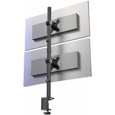 VIVO STAND-V002T Support de bureau empilable pour double écran LCD vertical jusqu'à 32 VIVO STAND-V002T Support de bureau empilable pour double écran LCD vertical jusqu'à 32