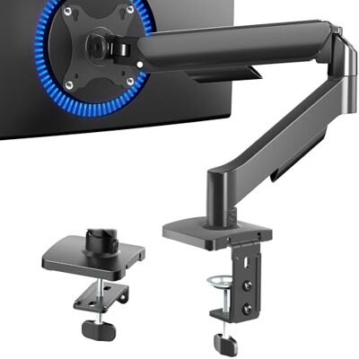 VIVO STAND-V001O Support de bureau à bras mécanique à contrepoids réglable en hauteur pour écran de 43,2 à 81,3 cm VIVO STAND-V001O Support de bureau à bras mécanique à contrepoids réglable en hauteur pour écran de 43,2 à 81,3 cm