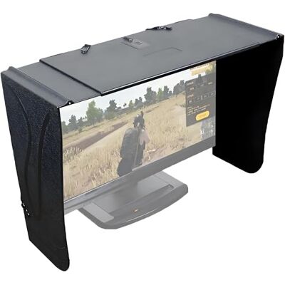 Generic Capot de moniteur, couvercle de moniteur d'ordinateur de bureau, largeur 17-28 pouces réglable, panneau de blocage de la lumière PC pliable portable, couvercle de moniteur d'ordinateur de bureau Generic Capot de moniteur, couvercle de moniteur d'ordinateur de bureau, largeur 17-28 pouces réglable, panneau de blocage de la lumière PC pliable portable, couvercle de moniteur d'ordinateur de bureau