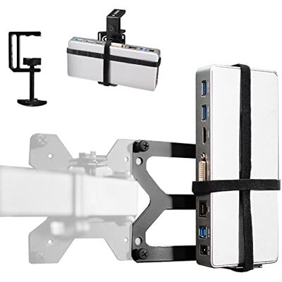VIVO MOUNT-DS01 Support universel pour station de travail, montage VESA derrière le moniteur, installation sous le bureau, options de serrage en C très résistantes, convient aux stations d'accueil VIVO MOUNT-DS01 Support universel pour station de travail, montage VESA derrière le moniteur, installation sous le bureau, options de serrage en C très résistantes, convient aux stations d'accueil