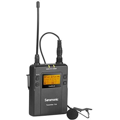 Saramonic UwMic9 TX9 UHF Bodypack Transmetteur et SR-M1 omnidirectionnel à clipser Lavalier pour récepteur UwMic9 RX9 Saramonic UwMic9 TX9 UHF Bodypack Transmetteur et SR-M1 omnidirectionnel à clipser Lavalier pour récepteur UwMic9 RX9