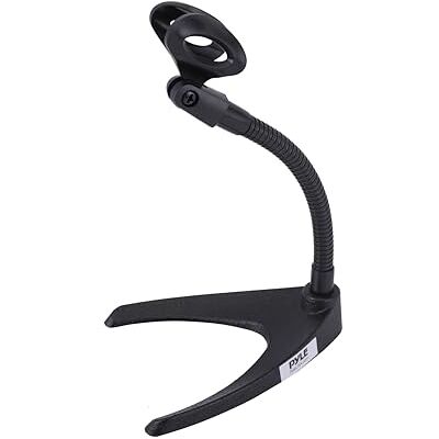 Pyle Support Microphone de Bureau Pied de Micro pour Bureau Support de Micro Noir Pyle Support Microphone de Bureau Pied de Micro pour Bureau Support de Micro Noir