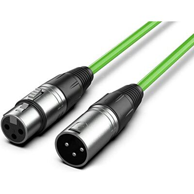 Câble Audio Audibax Argenté XLR Mâle à Femelle - 10m - câble audio Câble Audio Audibax Argenté XLR Mâle à Femelle - 10m - câble audio