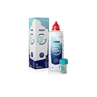 Avizor EverCleanPlus Nettoyage/Désinfection des Lentilles de Contact Souples, 350 ml + 45 Comprimés, 45 Jours d'Utilisation, 1 Unité Avizor EverCleanPlus Nettoyage/Désinfection des Lentilles de Contact Souples, 350 ml + 45 Comprimés, 45 Jours d'Utilisation, 1 Unité