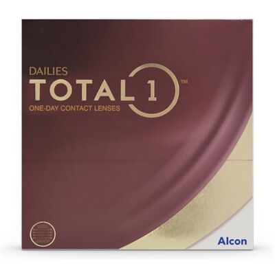 Dailies Total 1 Lot de 90 lentilles de jour souples/BC 8,5 mm/DIA 14,1 mm / -1,25 Dioptrie Dailies Total 1 Lot de 90 lentilles de jour souples/BC 8,5 mm/DIA 14,1 mm / -1,25 Dioptrie