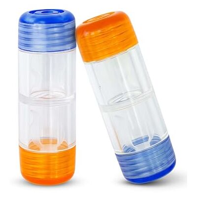 SPORTS WORLD VISION Lot de 2 étuis pour lentilles de contact rigides RGP perméables au gaz, multicolore, 2 Count (Pack of 1), Compacte SPORTS WORLD VISION Lot de 2 étuis pour lentilles de contact rigides RGP perméables au gaz, multicolore, 2 Count (Pack of 1), Compacte