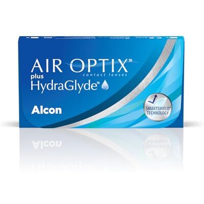 Air Optix Plus HydraGlyde Lot de 6 lentilles mensuelles souples BC 8,6 mm, diamètre 14,2 mm, +4 dioptries Air Optix Plus HydraGlyde Lot de 6 lentilles mensuelles souples BC 8,6 mm, diamètre 14,2 mm, +4 dioptries