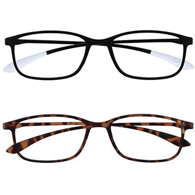 OPULIZE Ice MM61 Lot de 2 paires de lunettes de vue courte Noir/marron OPULIZE Ice MM61 Lot de 2 paires de lunettes de vue courte Noir/marron