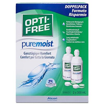 OPTI-FREE PureMoist Solution Multifonctions de Décontamination en 2 Flacons OPTI-FREE PureMoist Solution Multifonctions de Décontamination en 2 Flacons
