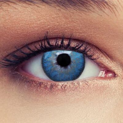 Designlenses Lot de 2 lentilles de contact bleu océan 3 lentilles mensuelles pour un effet naturel, adaptées aux yeux foncés + récipient gratuit "Dimension Aqua" -3,25 Designlenses Lot de 2 lentilles de contact bleu océan 3 lentilles mensuelles pour un effet naturel, adaptées aux yeux foncés + récipient gratuit "Dimension Aqua" -3,25