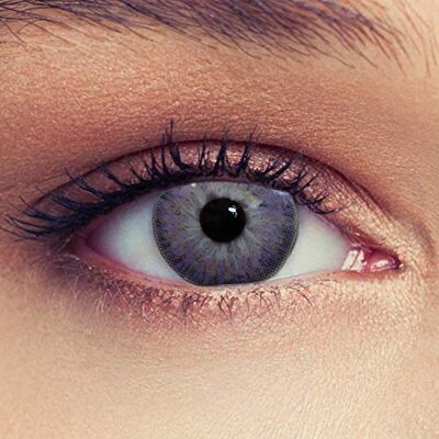 Designlenses Lentilles de contact de couleur violet sans dioptries, contacts pour un look naturel, 30 jours d'utilisation + étui à lentilles Designlenses Lentilles de contact de couleur violet sans dioptries, contacts pour un look naturel, 30 jours d'utilisation + étui à lentilles