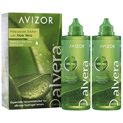 Avizor Liquide pour Lentilles de Contact Alvera avec Etui, 2 × 350 ml Avizor Liquide pour Lentilles de Contact Alvera avec Etui, 2 × 350 ml