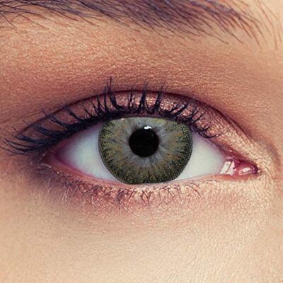 Designlenses Lentilles de contact de couleur marron sans dioptries, contacts pour un look naturel, 30 jours d'utilisation + étui à lentilles Designlenses Lentilles de contact de couleur marron sans dioptries, contacts pour un look naturel, 30 jours d'utilisation + étui à lentilles