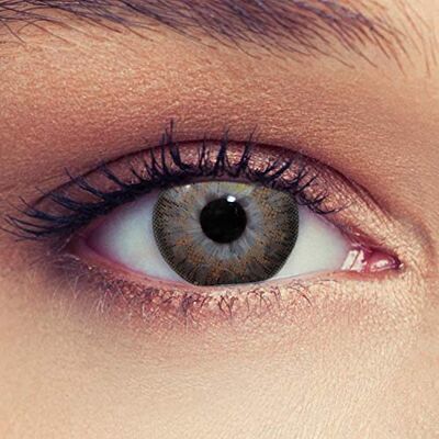 Designlenses Lentilles de contact de couleur noisette sans dioptries, contacts pour un look naturel, 30 jours d'utilisation + étui à lentilles Designlenses Lentilles de contact de couleur noisette sans dioptries, contacts pour un look naturel, 30 jours d'utilisation + étui à lentilles
