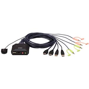 Aten CS22H Switch KVM HDMI 4K/USB avec télécommande Aten CS22H Switch KVM HDMI 4K/USB avec télécommande