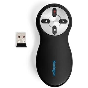 Kensington Télécommande de Présentation USB Sans Fil avec Pointeur Laser Rouge, Compatible avec Windows & macOS Portée 20m (33374EU) Kensington Télécommande de Présentation USB Sans Fil avec Pointeur Laser Rouge, Compatible avec Windows & macOS Portée 20m (33374EU)