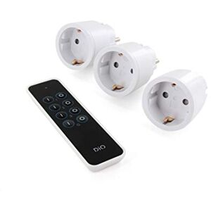 DiO Connected Home DiO First Nano : 3 prises électriques + télécommande DiO Connected Home DiO First Nano : 3 prises électriques + télécommande