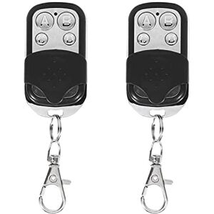 LEYF Lot de 2 télécommandes pour porte de garage 433 MHz, télécommande universelle de Portail, 4 canaux, compatible avec code de fréquence 433 MHz, émetteur manuel, réglage facile, ouvre-porte de LEYF Lot de 2 télécommandes pour porte de garage 433 MHz, télécommande universelle de Portail, 4 canaux, compatible avec code de fréquence 433 MHz, émetteur manuel, réglage facile, ouvre-porte de