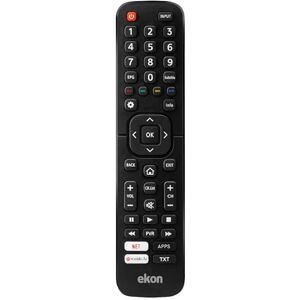 ekon Télécommande universelle pour TV et Smart TV Hisense, télécommande de remplacement avec contrôle intuitif, raccourcis pour applications et services de streaming, sans installation immédiate prête ekon Télécommande universelle pour TV et Smart TV Hisense, télécommande de remplacement avec contrôle intuitif, raccourcis pour applications et services de streaming, sans installation immédiate prête