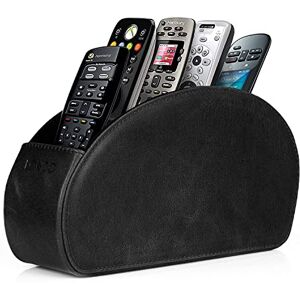 Londo Support de télécommande avec 5 poches – Pour DVD, Blu-Ray, TV, Roku ou Apple TV – Cuir véritable avec doublure en daim – Rangement fin et compact pour salon ou chambre à coucher Londo Support de télécommande avec 5 poches – Pour DVD, Blu-Ray, TV, Roku ou Apple TV – Cuir véritable avec doublure en daim – Rangement fin et compact pour salon ou chambre à coucher