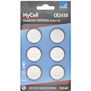 Ansmann HyCell Piles Boutons au Lithium CR2430 3V, 6 pièces, Longue durée de Vie, pour Calculatrice, Balance, Horloge, clés de Voiture, Ouverture de Garage, télécommande, lumière Ansmann HyCell Piles Boutons au Lithium CR2430 3V, 6 pièces, Longue durée de Vie, pour Calculatrice, Balance, Horloge, clés de Voiture, Ouverture de Garage, télécommande, lumière