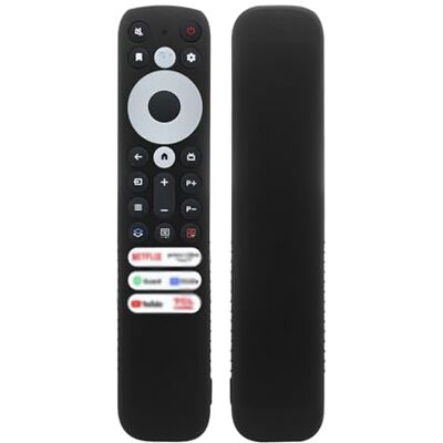 Btkigl Coque en silicone avec lanière antidérapante pour télécommande vocale TCL RC902V FMR1 (Noir) Btkigl Coque en silicone avec lanière antidérapante pour télécommande vocale TCL RC902V FMR1 (Noir)